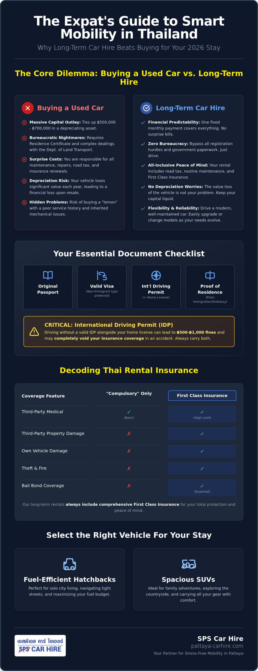Long Stay Car Hire for Expats in Thailand: The 2026 Essential Buying Guide