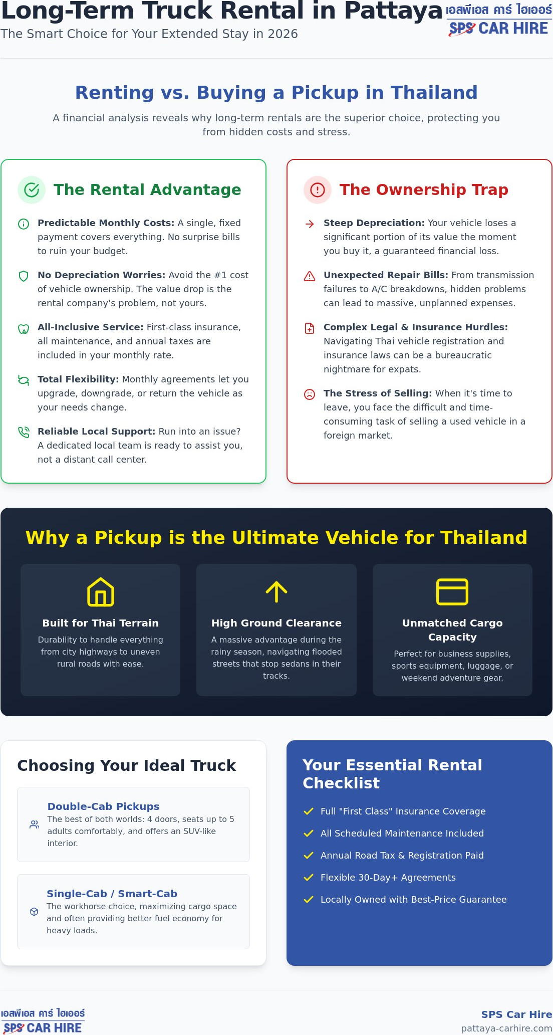 Long Term Truck Rental Pattaya: The 2026 Guide to Extended Vehicle Hire in Thailand