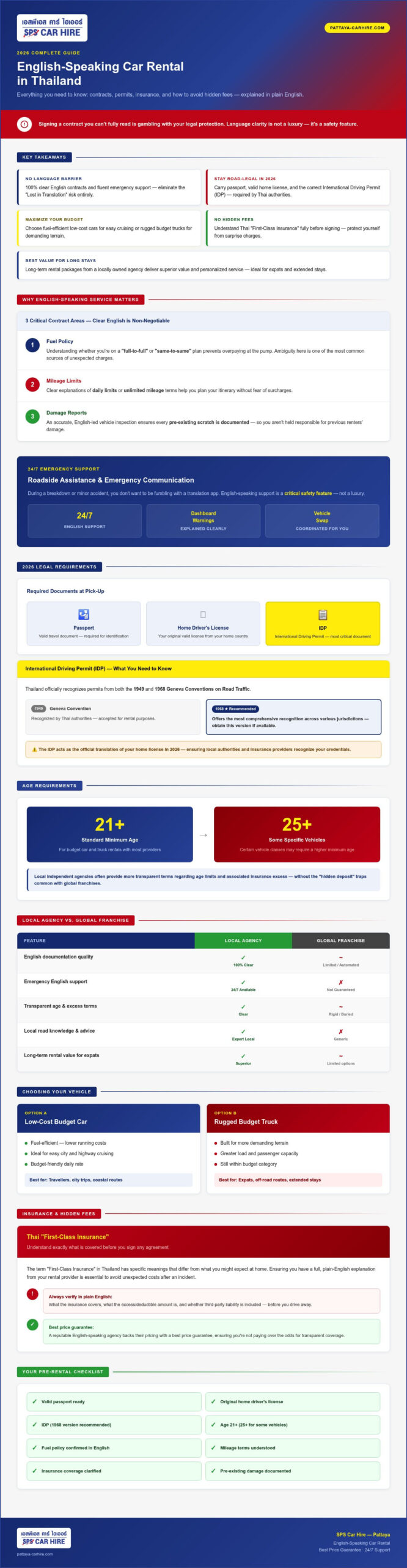 English Speaking Car Rental in Thailand: The Complete 2026 Guide to Stress-Free Hire