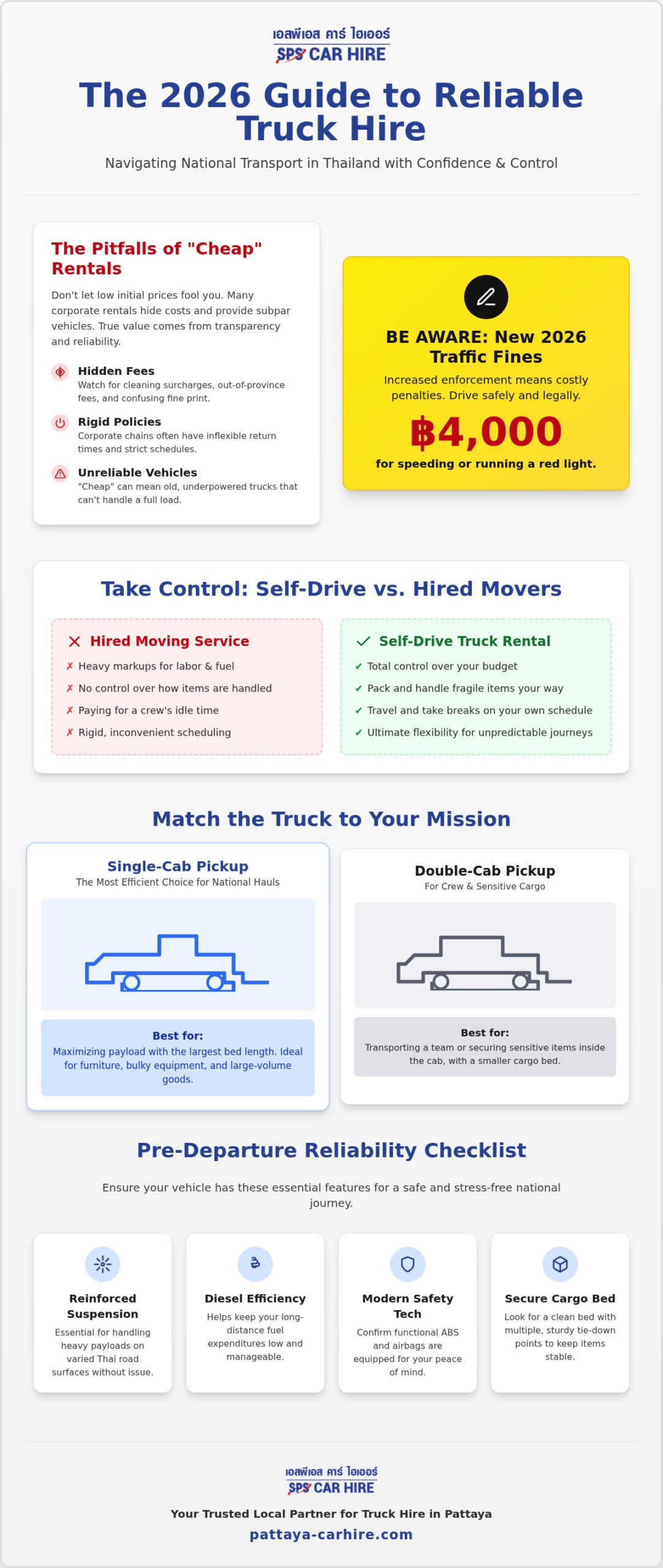 Affordable Truck Hire Pattaya: The 2026 Guide to National Logistics