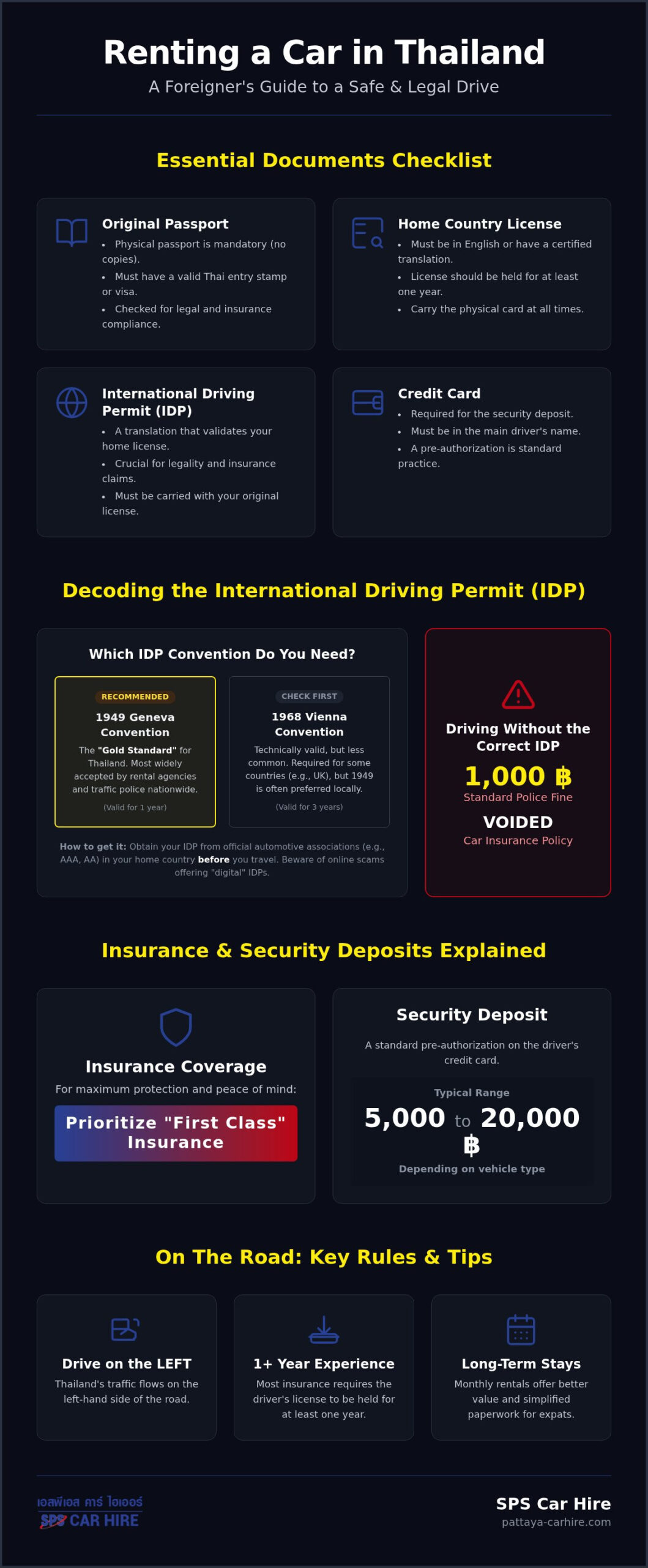 Thailand Car Rental Requirements: 2026 Guide