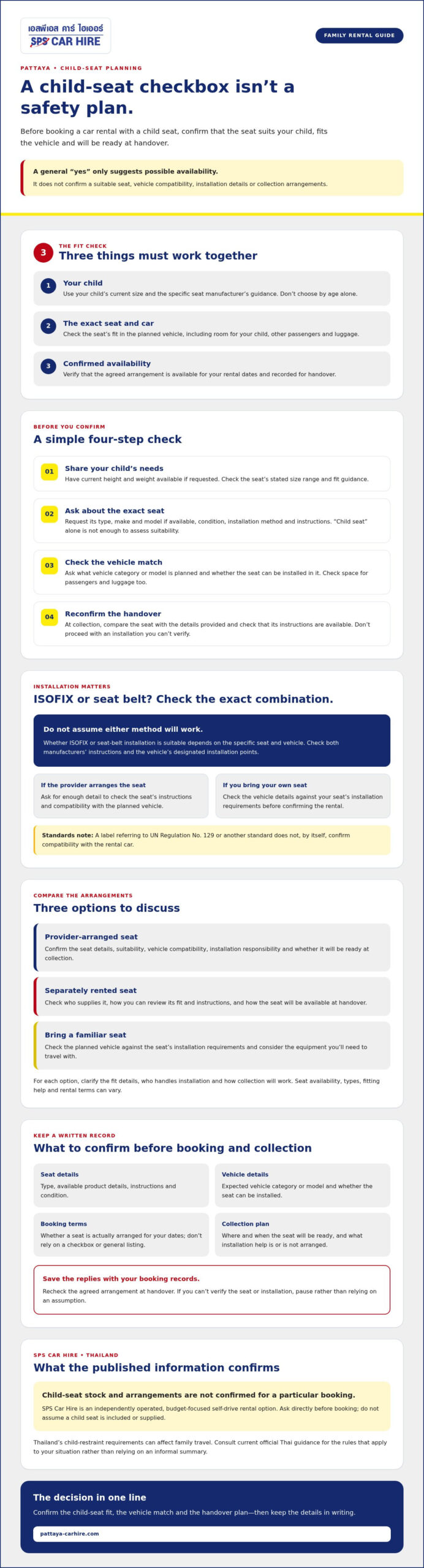 Car Rental with a Child Seat: A Practical Family Booking Guide